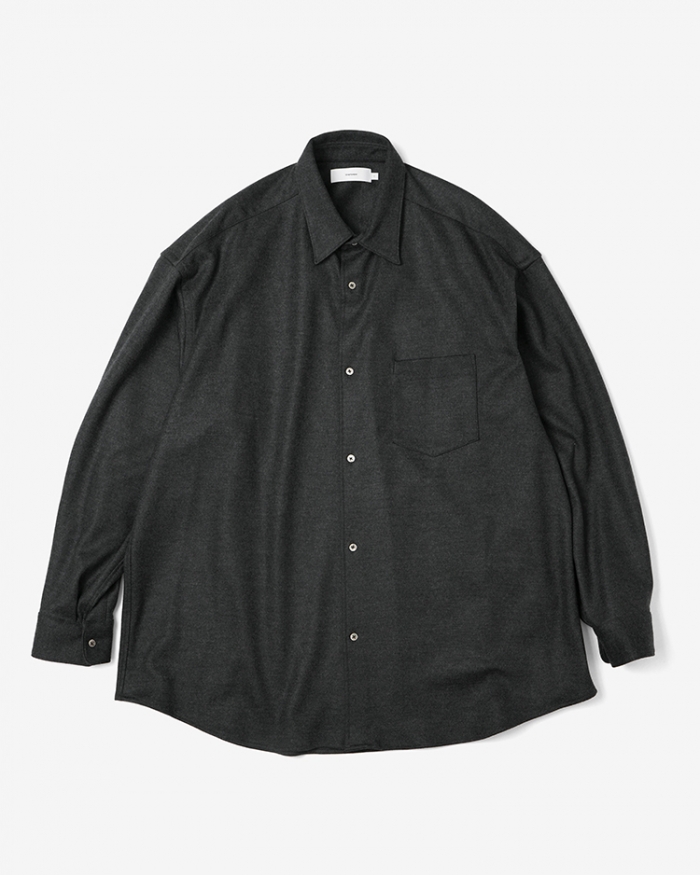 Graphpaperデザイナー南氏が解説 / Wool Smooth Flannel Oversized Regular Collar Shirt / Easy Wide Pants 